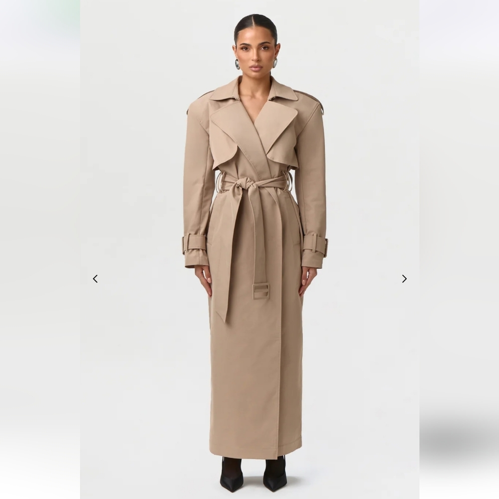 Naked Wardrobe Twill Trench Coat New With Tags In Bag